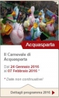 Календарь карнавалов в Умбрии, Калабрии, Лацио, Молизе, на Сицилии и в Валь д'Аоста в 2016