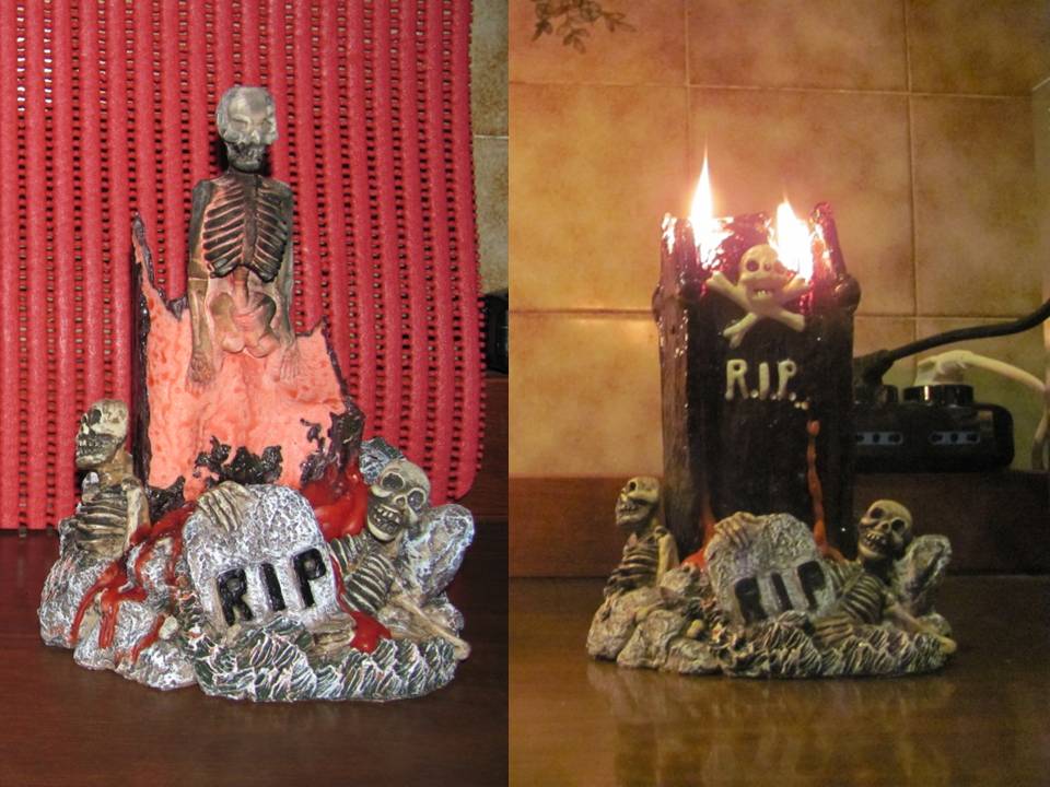 Подаренные нам свечи на Хэллоуин 2013