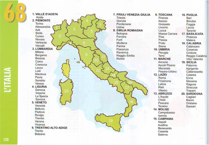 Италия -регионы